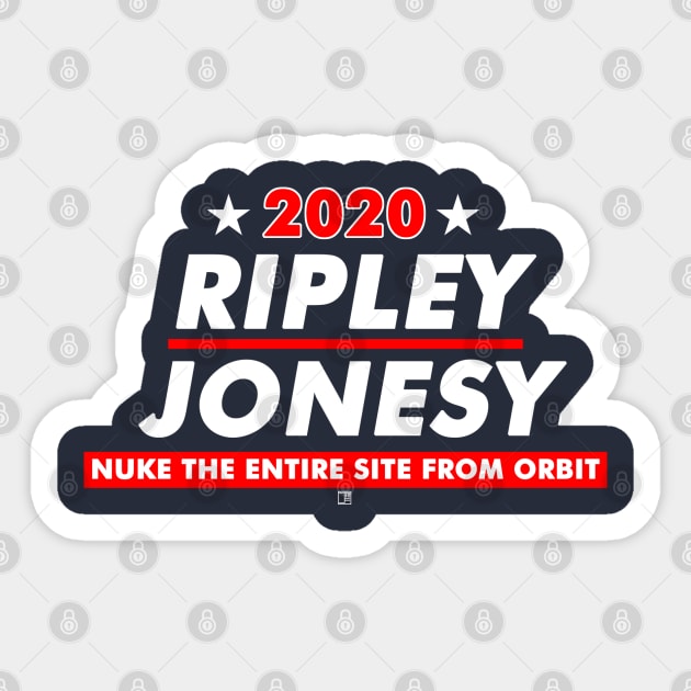 Ripley and Jonesy 2020 Presidential Election Sticker by jasonyerface